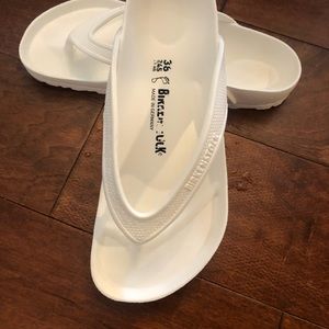 Size 38 White Birkenstock Swim Sandals